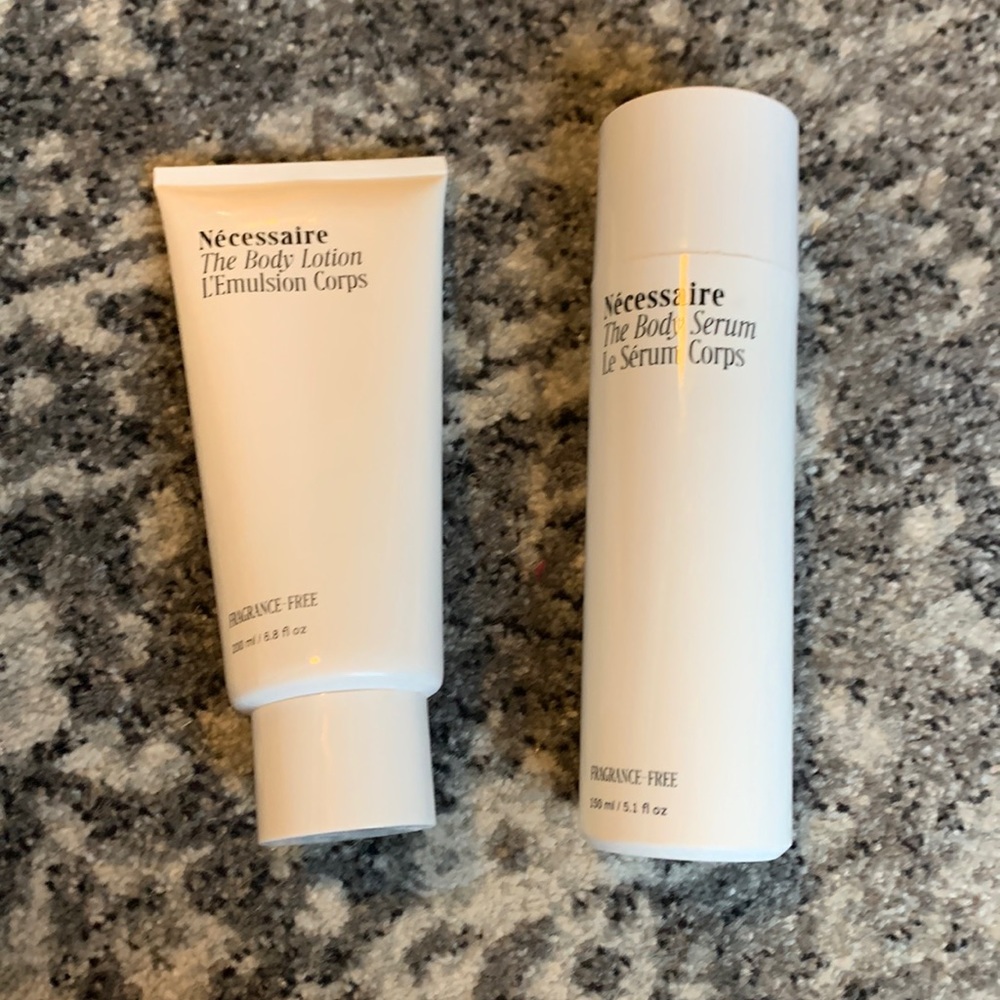 Necessaire Body Lotion and Serum unscented